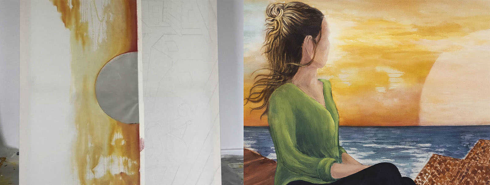 Multiple Sklerose: Details aus dem Kunstwerk „Neue Perspektiven“ von Linda Baum