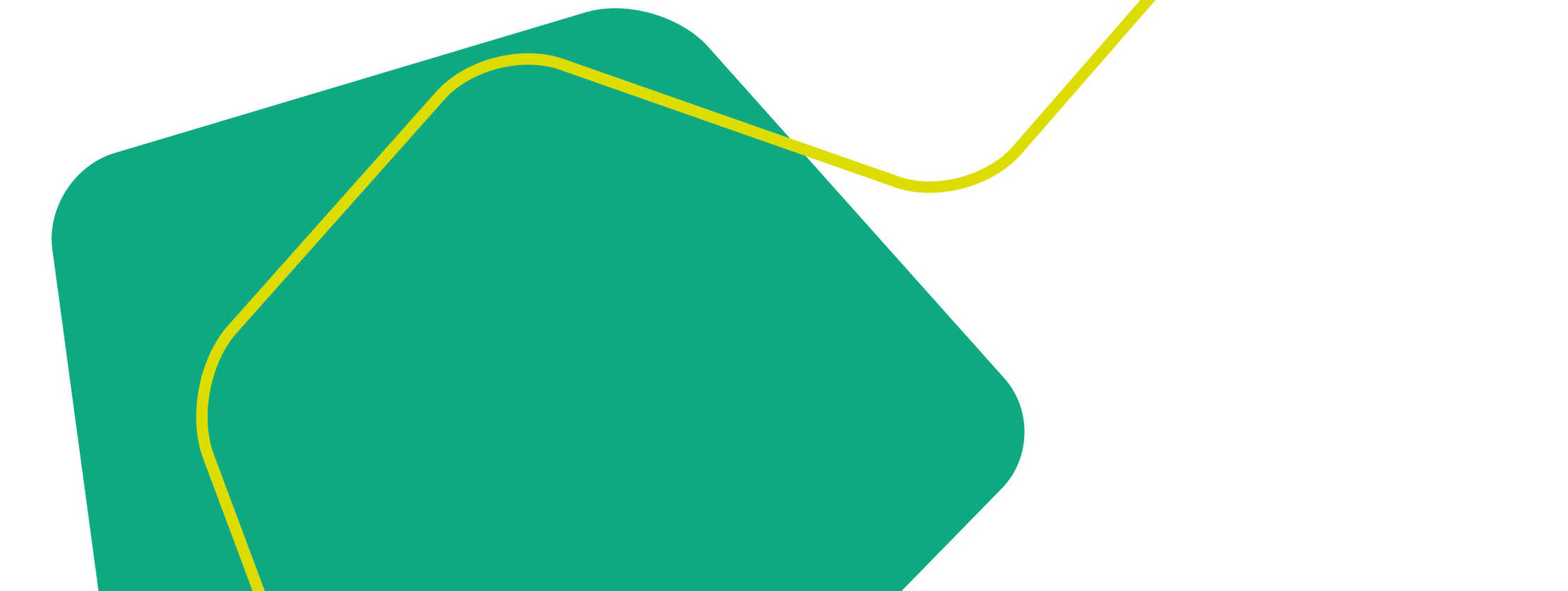 MS & ich: Patienten berichten Grüne geometrische Form mit einer gelben Verzierung