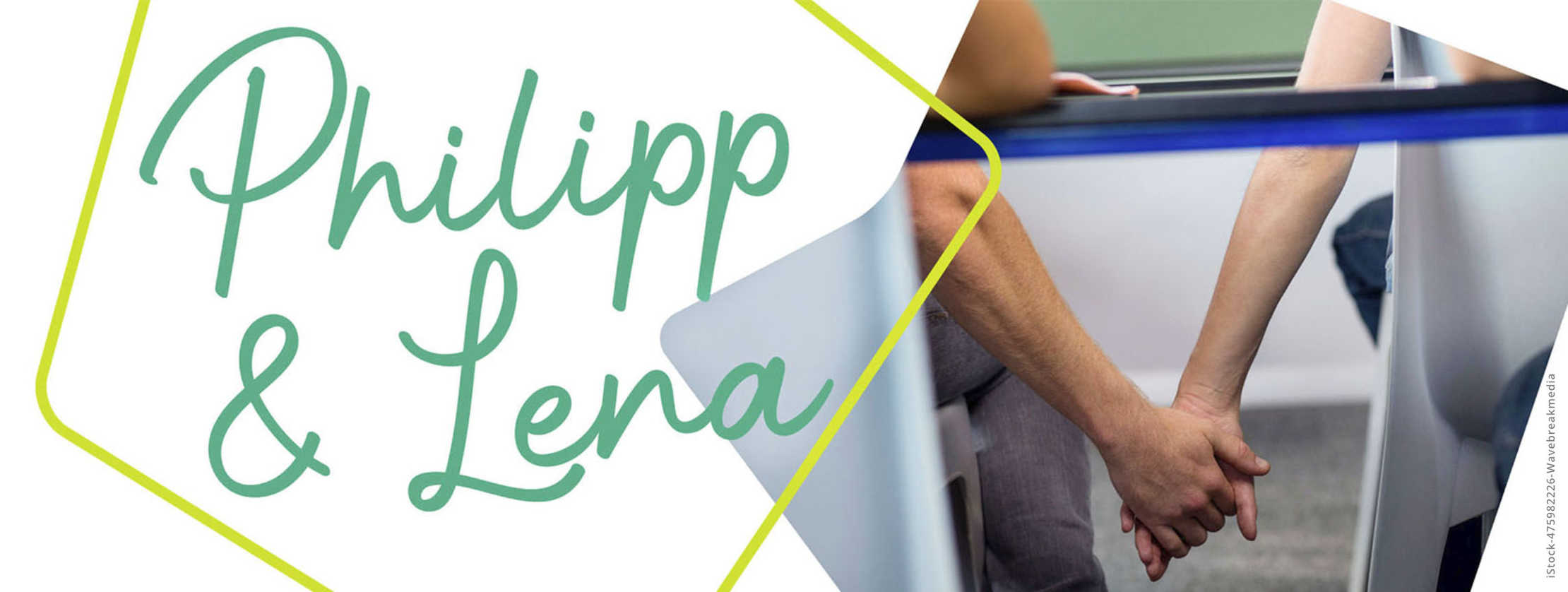 Multiple Sklerose: Schriftzug „Philipp & Lena“