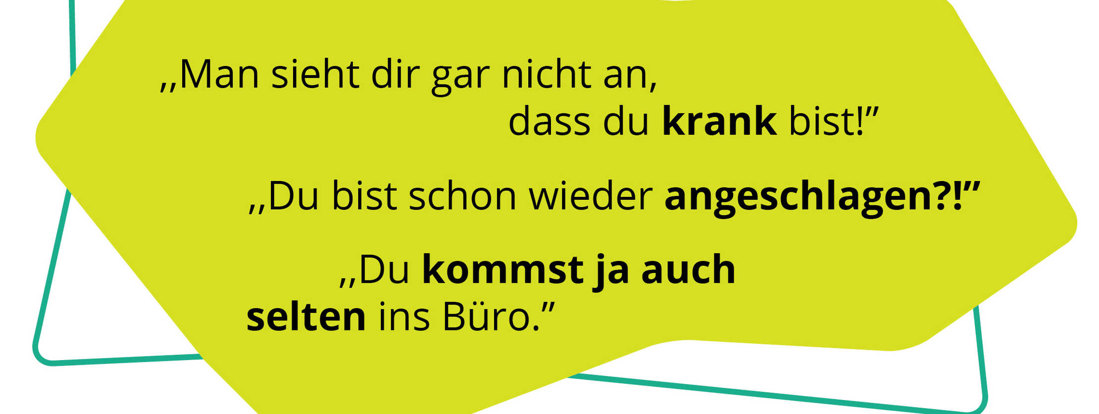 Das Bild zeigt ein Zitat von Sandra