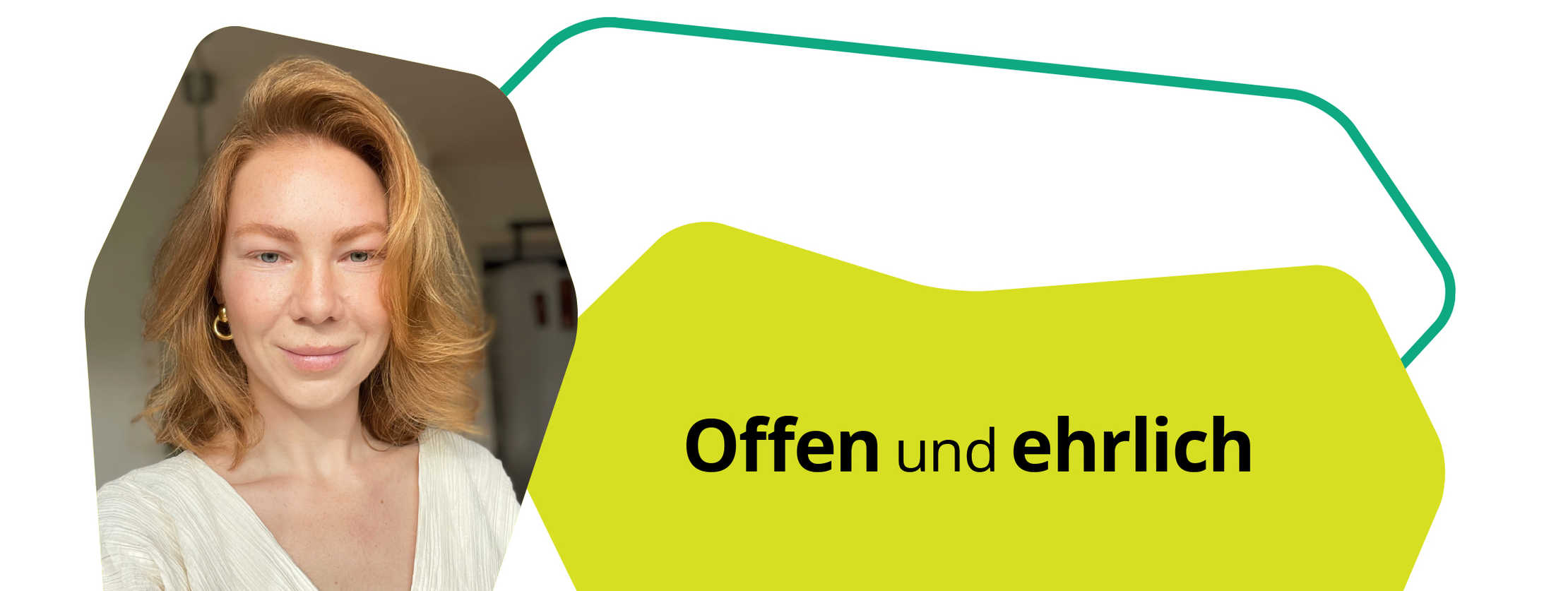 Das Bild zeigt ein Zitat aus dem Text und ein Bild von Sandra