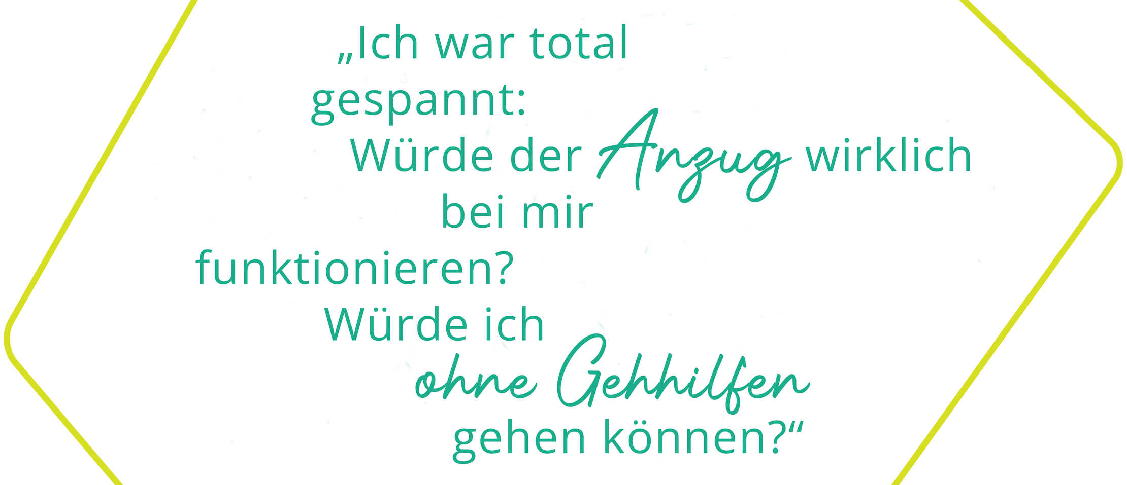 Zitat von Ricky: „Ich war total gespannt: Würde der Anzug wirklich bei mir funktionieren? Würde ich wieder frei und ohne Gehhilfen gehen können?“