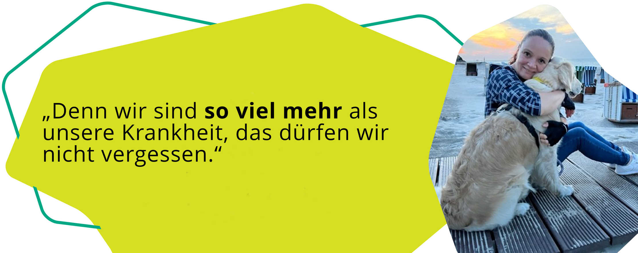 Zitat von Solly: Denn wir sind so viel mehr als unsere Krankheit, das dürfen wir nicht vergessen. 