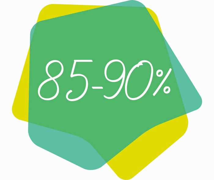 MS & ich: Icon 85 – 90 %