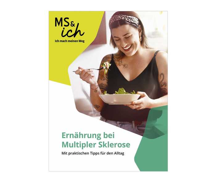 Multiple Sklerose: Teaser für den Download der Broschüre „Ernährung“