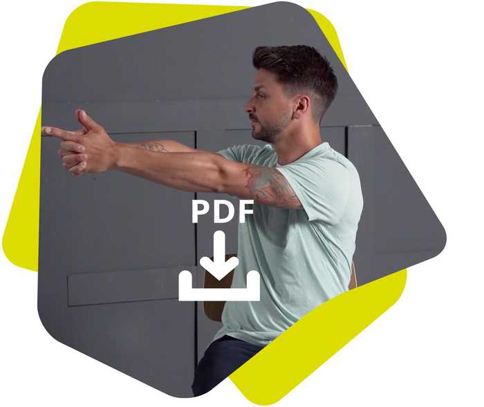 Sportler Andre macht eine Übung zur Wirbelsäulen-Rotation vor