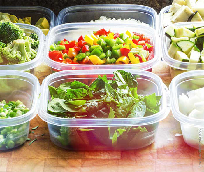 Multiple Sklerose: Bei Meal Prep werden Mahlzeiten für mehrere Tage vorbereitet