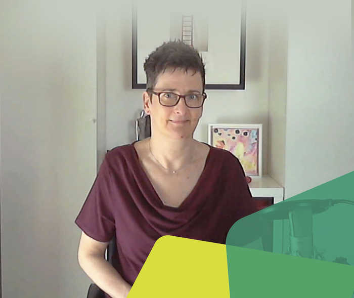 MS&ich: Patienten berichten Patientin Katja lächelt in die Kamera