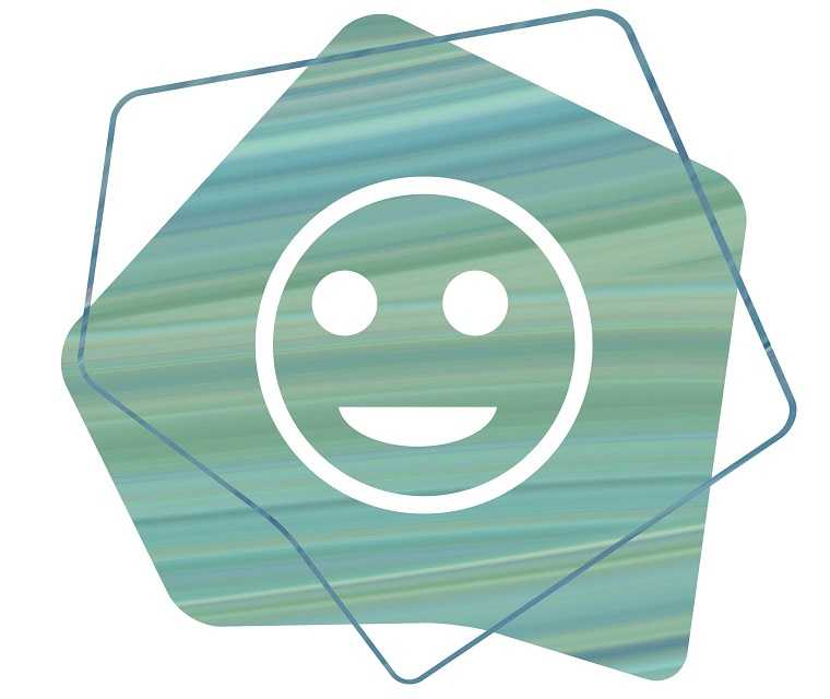 Ihr Leben und Ihre Prioritäten - Icon mit lächelndem Smiley