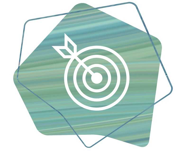 Multiple Sklerose: Icon mit einer stilisierten Zielscheibe Multiple Sklerose: Icon mit einer stilisierten Zielscheibe