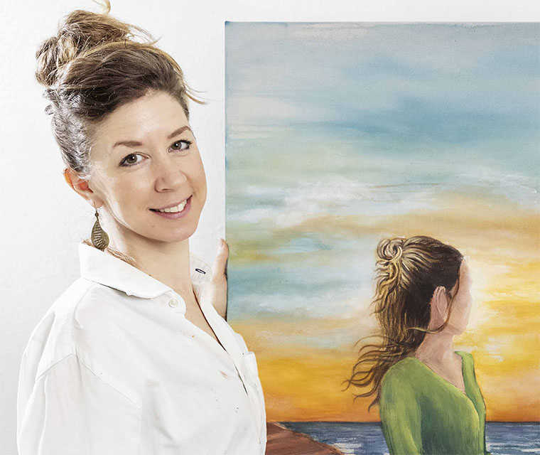 Multiple Sklerose: Portrait der Künstlerin Linda Baum