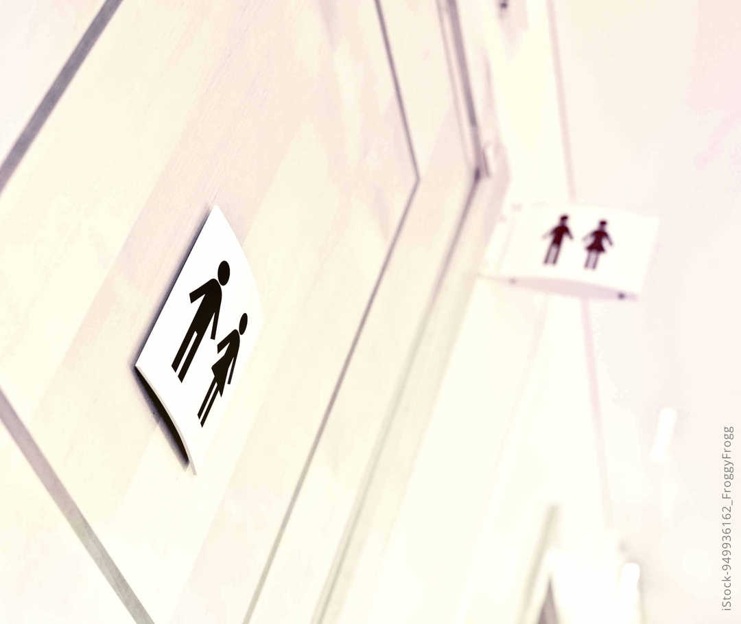 MS und ich: WC-Schild für eine Damen- und Herren-Toilette