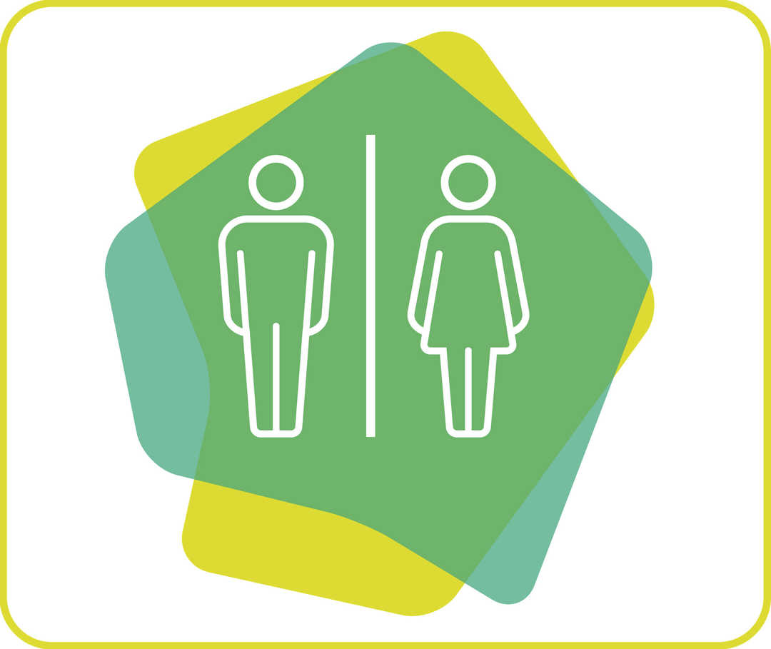 Ein Toilettenzeichen