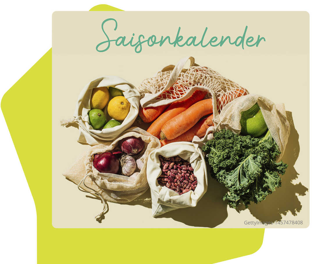 Gemüse in Jutebeuteln