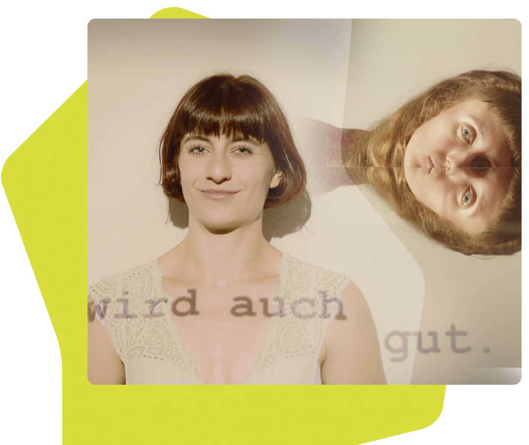 Das Bild zeigt Anna und Johanna