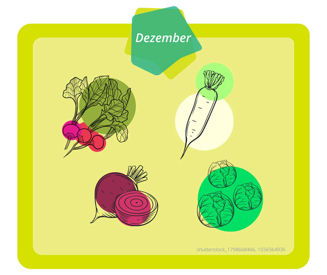 Das Bild zeigt verschiedene Arten Obst und Gemüse